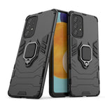 Til Samsung Galaxy A73 5G Ringholder Kickstand PC + TPU Dobbeltlags Stødabsorberende Beskyttelsescover
