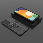 Til Samsung Galaxy A73 5G Ringholder Kickstand PC + TPU Dobbeltlags Stødabsorberende Beskyttelsescover