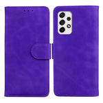 PU Leather + TPU Folio Flip Phone Case Solid Color Anti-scratch Shell with Stand Wallet for Samsung Galaxy A53 5G