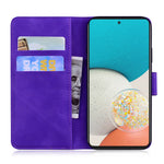 PU Leather + TPU Folio Flip Phone Case Solid Color Anti-scratch Shell with Stand Wallet for Samsung Galaxy A53 5G