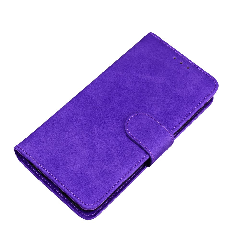 PU Leather + TPU Folio Flip Phone Case Solid Color Anti-scratch Shell with Stand Wallet for Samsung Galaxy A53 5G