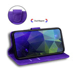 PU Leather + TPU Folio Flip Phone Case Solid Color Anti-scratch Shell with Stand Wallet for Samsung Galaxy A53 5G