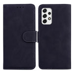 PU-läder + TPU Folio Flip-skal Enfärgat Reptåligt Skal med Stativ Plånbok för Samsung Galaxy A53 5G