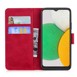 Til Samsung Galaxy A13 4G Fuld Beskyttende Tekstureret Praktisk Læder Etui Magnetisk Mobiltelefon Pung Cover med Stand