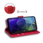 Til Samsung Galaxy A13 4G Fuld Beskyttende Tekstureret Praktisk Læder Etui Magnetisk Mobiltelefon Pung Cover med Stand
