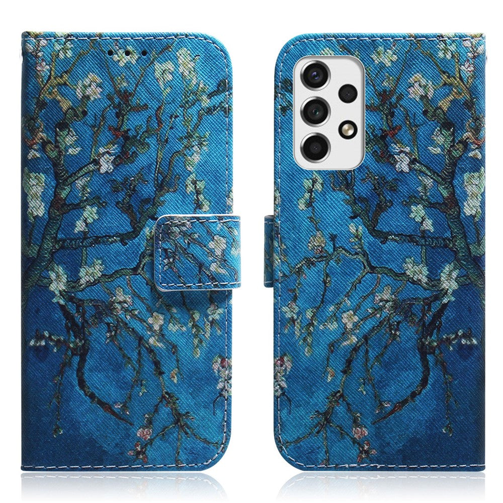 Stativfunktion Mönstertryck Plånbok Mobilmobilfodral PU-läder Magnetiskt Skyddsskal för Samsung Galaxy A53 5G