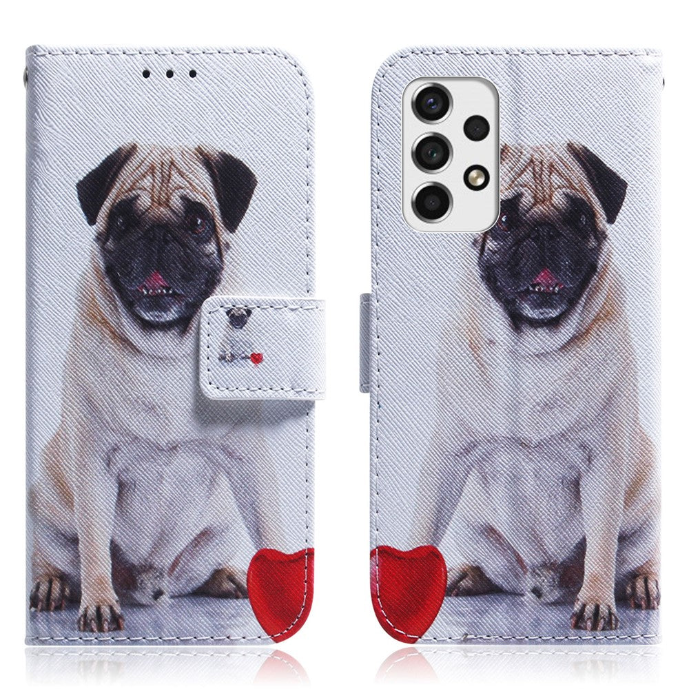 Stativfunktion Mönstertryck Plånbok Mobilmobilfodral PU-läder Magnetiskt Skyddsskal för Samsung Galaxy A53 5G