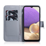 PU-læder + TPU Dobbelt Beskyttelse Mønsterprint Anti-fald Pung Stander Mobiltelefoncover til Samsung Galaxy A33 5G