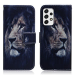 PU-læder + TPU Dobbelt Beskyttelse Mønsterprint Anti-fald Pung Stander Mobiltelefoncover til Samsung Galaxy A33 5G