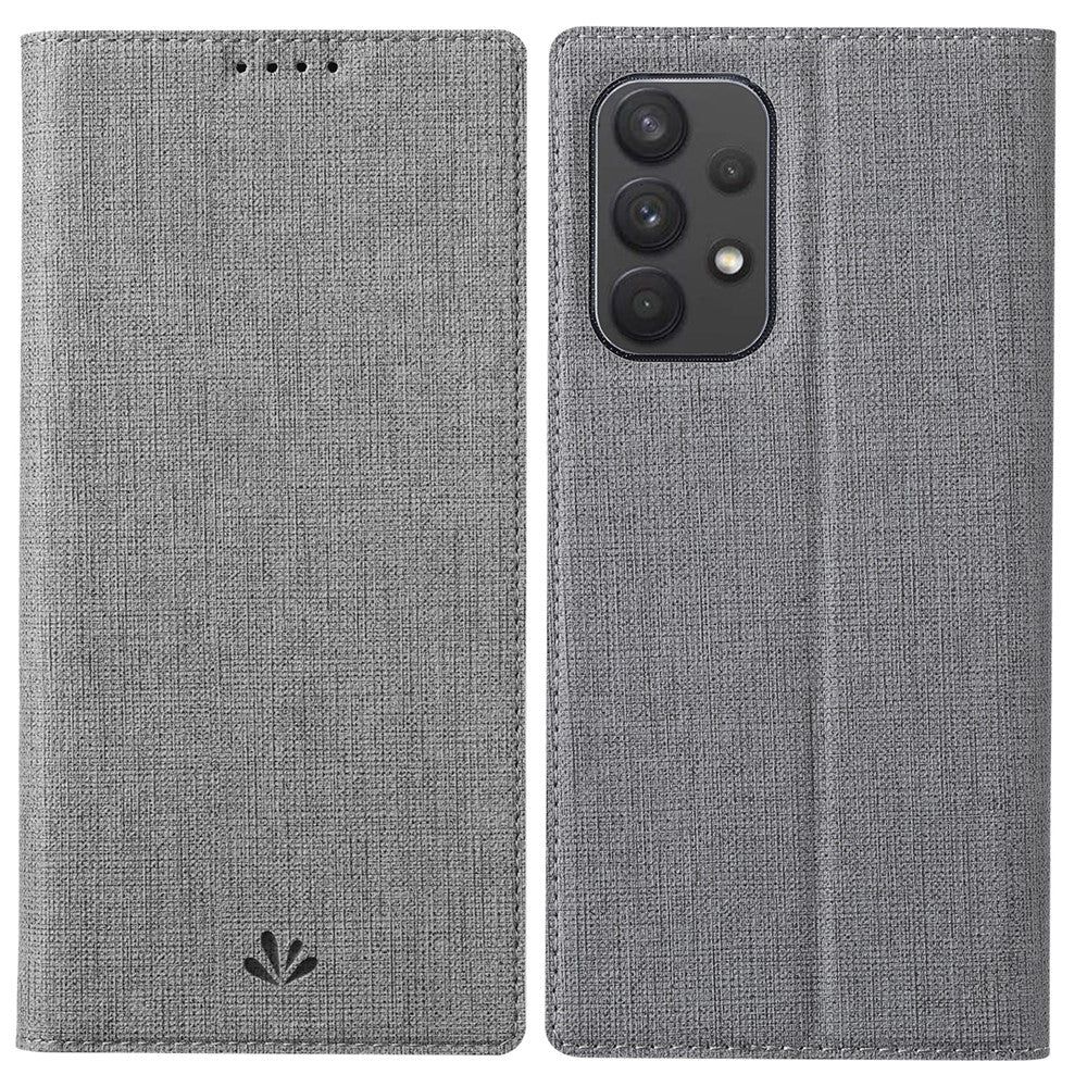 VILI DMX-serien PU-läderfodral med stativ, stötdämpande, automatiskt magnetiskt stängt mobilfodral med kortplats för Samsung Galaxy A33 5G