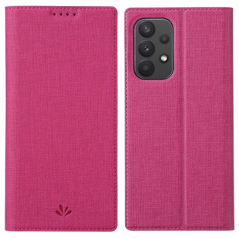 VILI DMX-serien PU-läderfodral med stativ, stötdämpande, automatiskt magnetiskt stängt mobilfodral med kortplats för Samsung Galaxy A33 5G