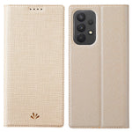 VILI DMX Series PU Leather Stand Mobile Phone Case Shock-absorbing Auto Magnetic Closed Phone Cover with Card Slot for Samsung Galaxy A33 5G