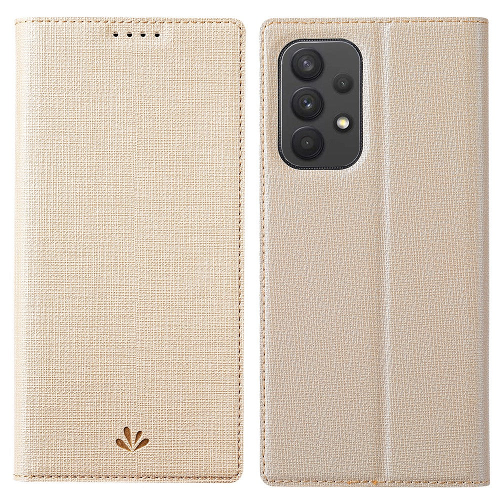 VILI DMX-serien PU-läderfodral med stativ, stötdämpande, automatiskt magnetiskt stängt mobilfodral med kortplats för Samsung Galaxy A33 5G