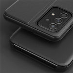 Etui med vindue i PU-læder med stander til Samsung Galaxy A73 5G