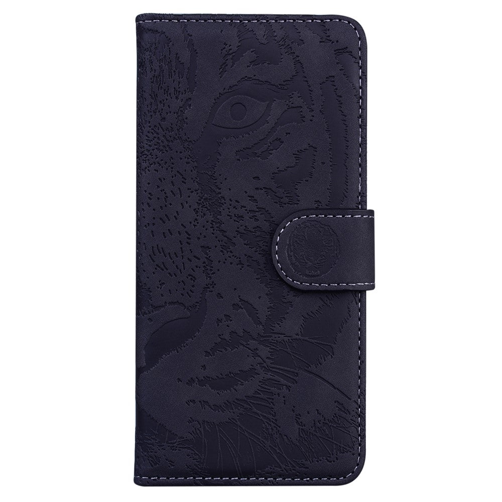 Til Samsung Galaxy A53 5G Flip Lædercover Beskyttende Telefonetui Med Præget Tigermønster Og Stander Til Kreditkort