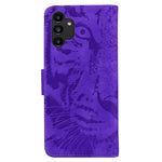 Flip Mobile Phone Bag Case Imprinting Tiger Pattern PU Leather Protective Phone Cover with Stand Wallet for Samsung Galaxy A13 4G