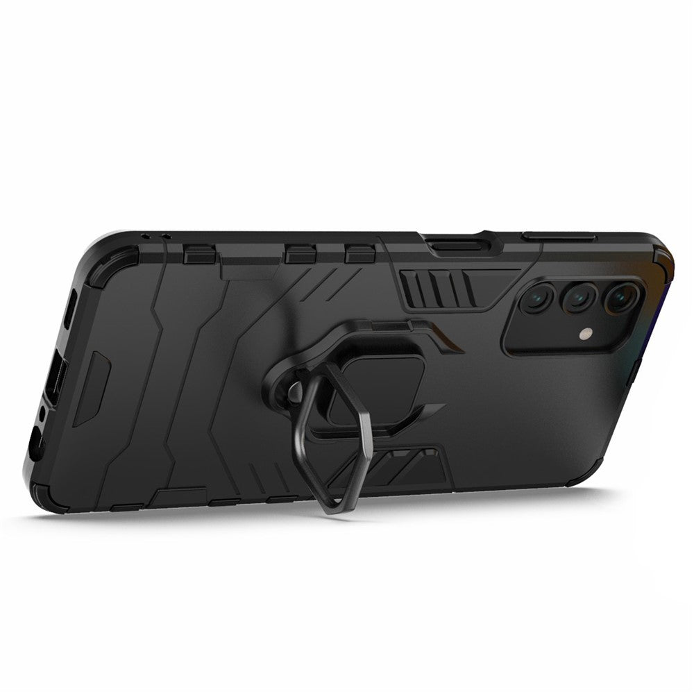 Shockproof Protection 2-in-1 Hybrid Hard PC Soft Flexible TPU Back Case with Ring Kickstand for Samsung Galaxy A13 4G/5G