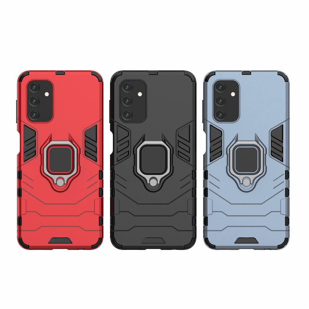 Shockproof Protection 2-in-1 Hybrid Hard PC Soft Flexible TPU Back Case with Ring Kickstand for Samsung Galaxy A13 4G/5G