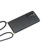 Drop Proof TPU + Biodegradable Wheat Straw Eco-Friendly Slim Protective Case Cover with Strap for Samsung Galaxy S22 5G