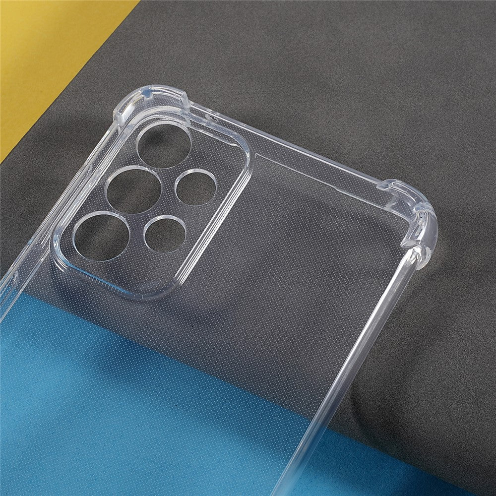 Enhanced Corners Precise Cutout 1.5mm Thickened Soft TPU Case Transparent Phone Cover for Samsung Galaxy A33 5G