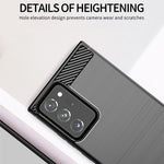 1.8mm Carbon Fiber Slim Drop-proof Brushed Texture Soft TPU Mobile Phone Cover for Samsung Galaxy Note 20 Ultra/Note 20 Ultra 5G