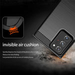 1.8mm Carbon Fiber Slim Drop-proof Brushed Texture Soft TPU Mobile Phone Cover for Samsung Galaxy Note 20 Ultra/Note 20 Ultra 5G