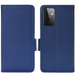 Telefoncover med ridsefast litchitekstur i PU-læder med folio-pungfunktion og stander til Samsung Galaxy A53 5G