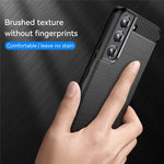 1.8mm Brushed Surface TPU Case Air Cushion Super Thin Carbon Fiber Texture Phone Protective Cover for Samsung Galaxy S22 5G
