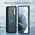 1.8mm Brushed Surface TPU Case Air Cushion Super Thin Carbon Fiber Texture Phone Protective Cover for Samsung Galaxy S22 5G