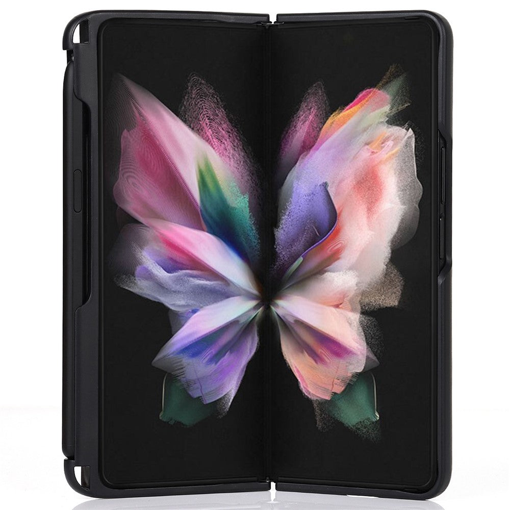 Anti-scratch Hard PC Folding Phone Case with Stylus Pen Slot for Samsung Galaxy Z Fold3 5G