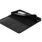 Slagfast Crazy Horse-tekstur ægte læder magnetisk automatisk lukning cover stand flip wallet etui til Samsung Galaxy S22 5G