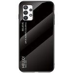 Färgtonad reptålig härdat glas + PC + TPU hybridmobilskal för Samsung Galaxy A53 5G