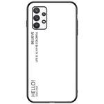 Färgtonad reptålig härdat glas + PC + TPU hybridmobilskal för Samsung Galaxy A53 5G