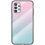Gradient Farve Anti-ridse Hærdet Glas + PC + TPU Hybrid Telefoncover til Samsung Galaxy A53 5G