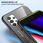 Gradient Farve Anti-ridse Hærdet Glas + PC + TPU Hybrid Telefoncover til Samsung Galaxy A53 5G