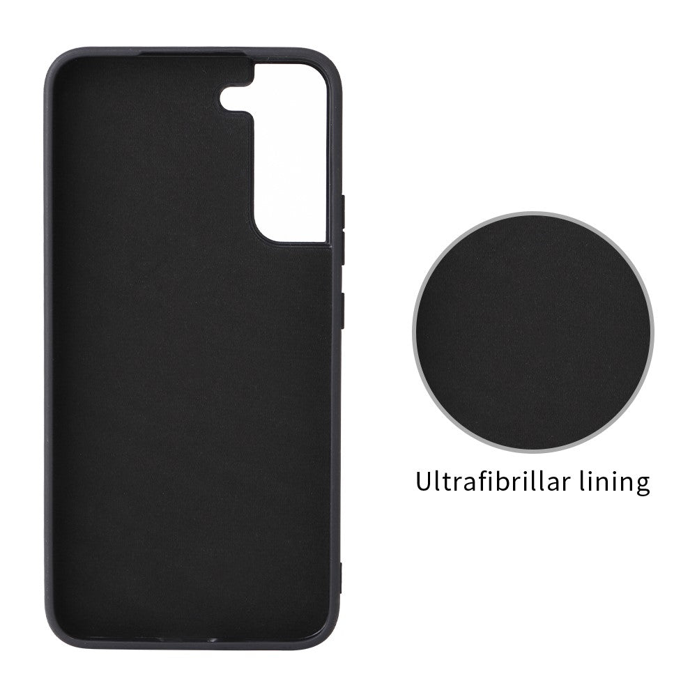 Stylish Textured Pattern Kickstand Design PU Leather Coated TPU+PC Hybrid Case Cover for Samsung Galaxy S22 5G