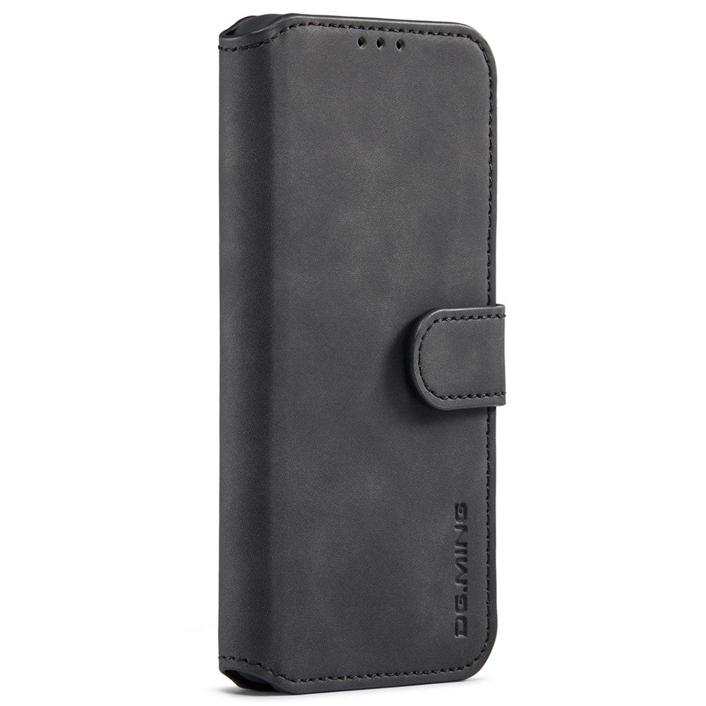 DG.MING Stand Wallet Design Retro Style PU Leather Cover Inner Soft TPU Phone Case for Samsung Galaxy A53 5G