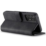 DG.MING Stand Wallet Design Retro Style PU Leather Cover Inner Soft TPU Phone Case for Samsung Galaxy A53 5G