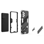 Hands-free Kickstand Design Anti-fall Protection TPU + PC Hybrid Phone Case Shell for Samsung Galaxy A73 5G