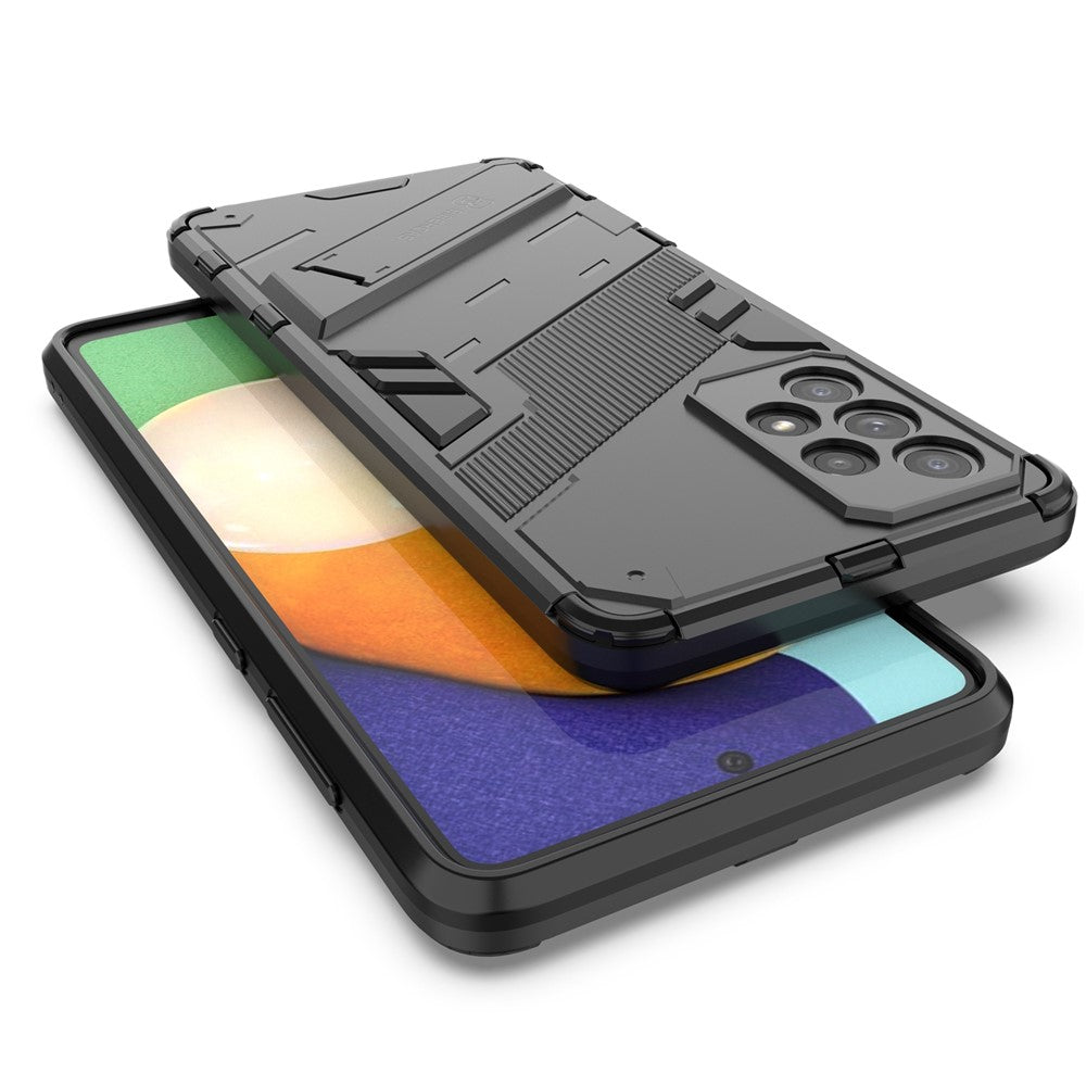 Hands-free Kickstand Design Anti-fall Protection TPU + PC Hybrid Phone Case Shell for Samsung Galaxy A73 5G