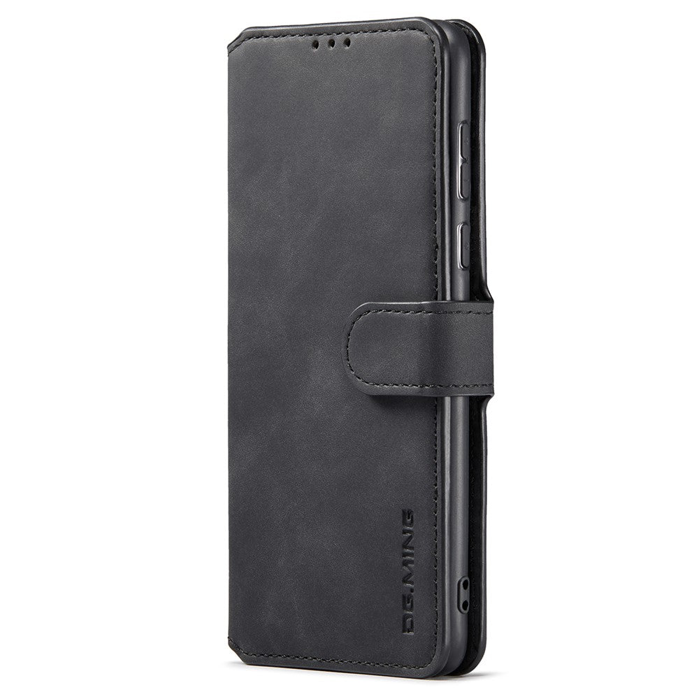 DG.MING Retro Style Shockproof Phone Case PU Leather Stand Wallet Magnetic Clasp Cover for Samsung Galaxy A73 5G