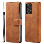 DG.MING Retro Style Shockproof Phone Case PU Leather Stand Wallet Magnetic Clasp Cover for Samsung Galaxy A73 5G