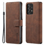 DG.MING Retro Style Shockproof Phone Case PU Leather Stand Wallet Magnetic Clasp Cover for Samsung Galaxy A73 5G