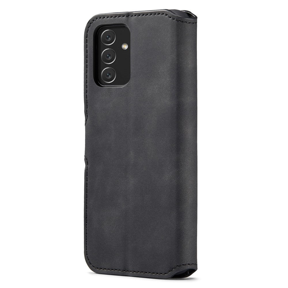 DG.MING Retro Leather Case Drop-resistant Stand Wallet Folio Flip Phone Cover for Samsung Galaxy A13 4G