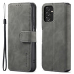 DG.MING Retro Leather Case Drop-resistant Stand Wallet Folio Flip Phone Cover for Samsung Galaxy A13 4G