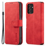 DG.MING Retro Leather Case Drop-resistant Stand Wallet Folio Flip Phone Cover for Samsung Galaxy A13 4G