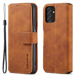 DG.MING Retro Leather Case Drop-resistant Stand Wallet Folio Flip Phone Cover for Samsung Galaxy A13 4G