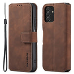 DG.MING Retro Leather Case Drop-resistant Stand Wallet Folio Flip Phone Cover for Samsung Galaxy A13 4G