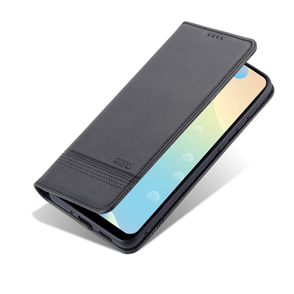 AZNS Phone Bag Case Strong Magnetic Auto-absorbed Cover PU Leather Stand Wallet Smartphone Case for Samsung Galaxy A33 5G