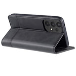 AZNS Phone Bag Case Strong Magnetic Auto-absorbed Cover PU Leather Stand Wallet Smartphone Case for Samsung Galaxy A33 5G